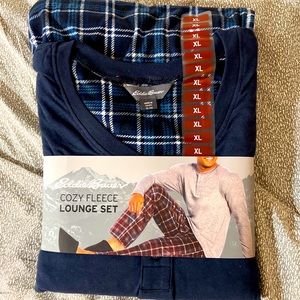 Eddie Bauer Men's Soft & Cozy Fleece Lounge Set XL